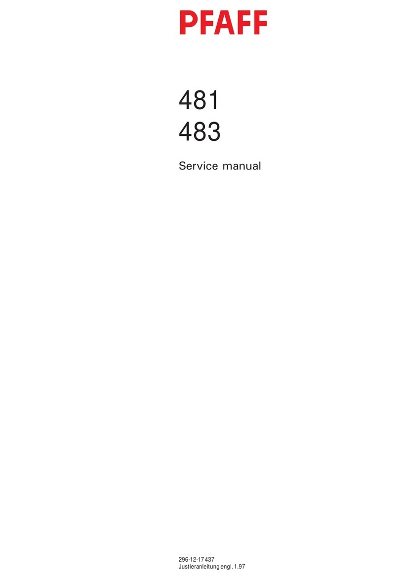 Pfaff 481 User manual