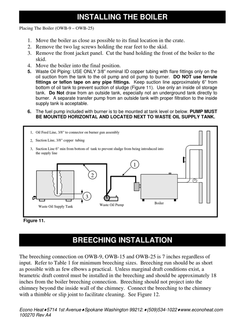 Econo Heat OWB-9 Installation & operation manual Econo Heat OWB-9 Installation & operation manual