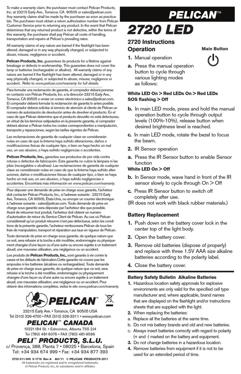 Pelican 2720 LED User manual