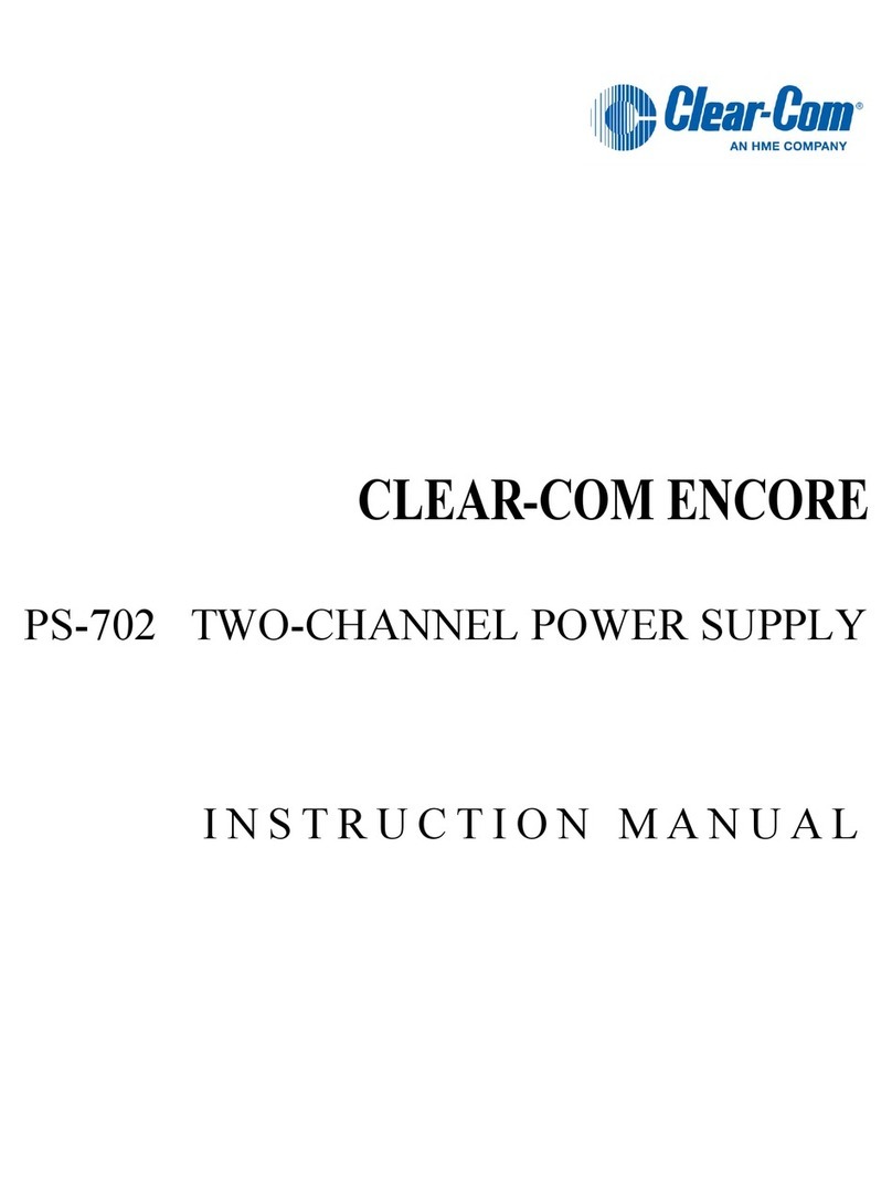 Clear-Com PS-702 instruction manual