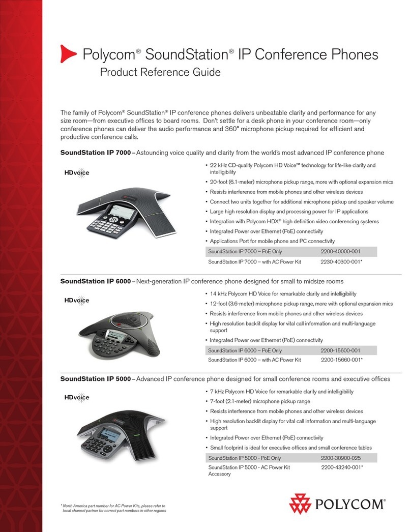 Polycom SoundStation IP 5000 Installation and operation manual