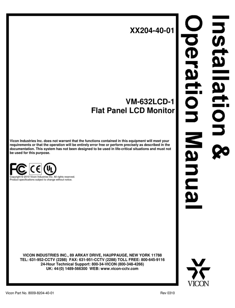 Vicon VM-632LCD-1 User manual