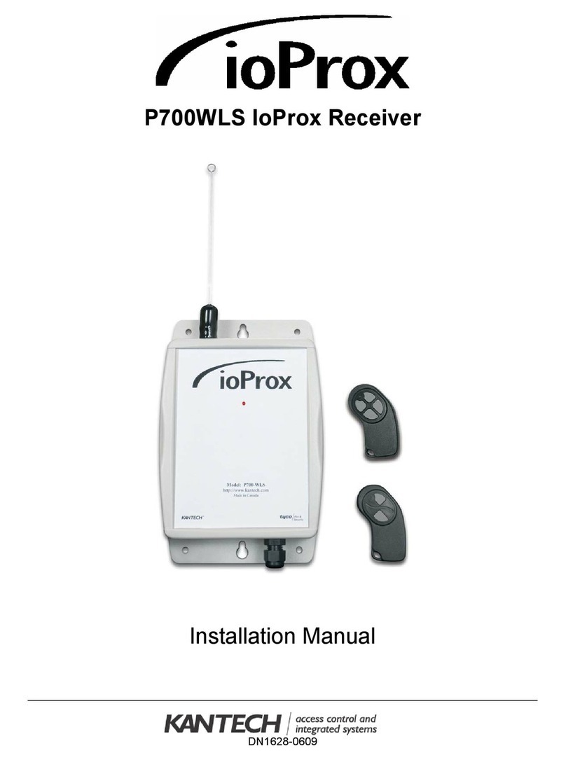 Kantech ioProx P700WLS installation manual