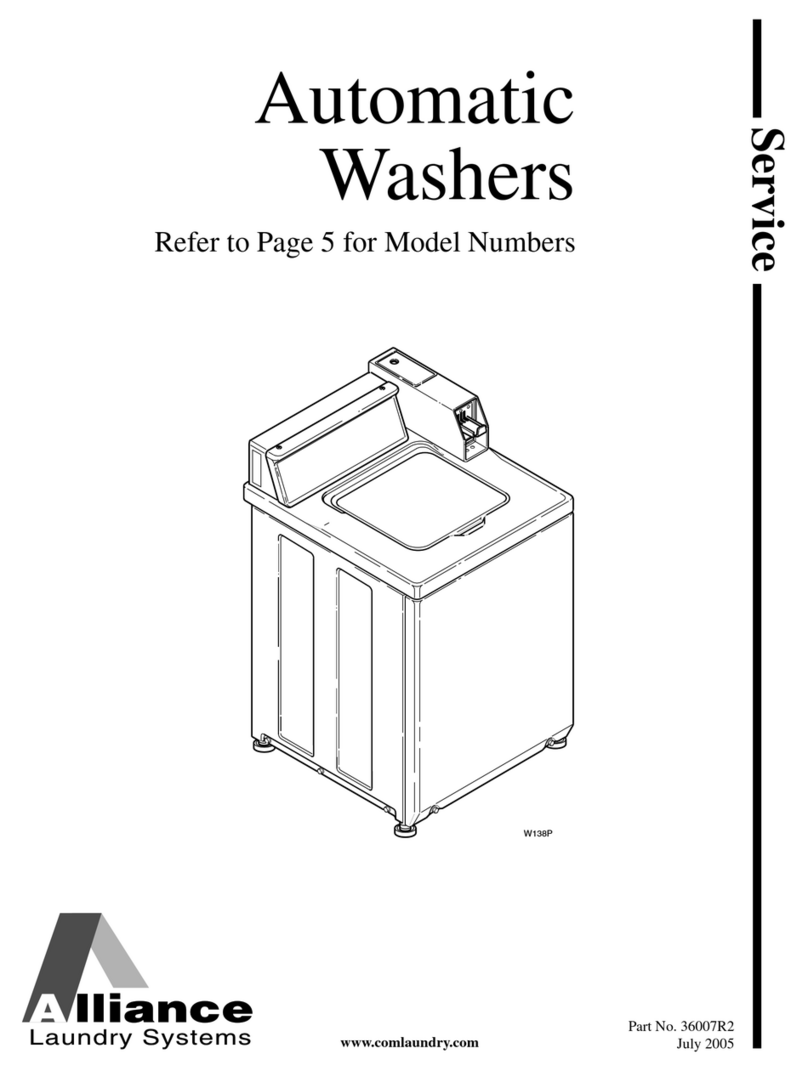 Alliance Laundry Systems EA2011 Series Assembly instructions