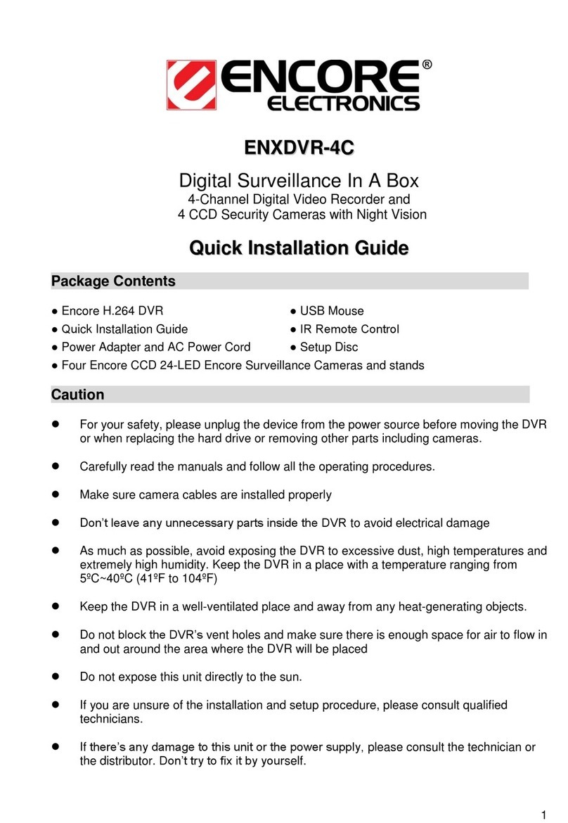 Encore ENXDVR-4C Quick installation guide
