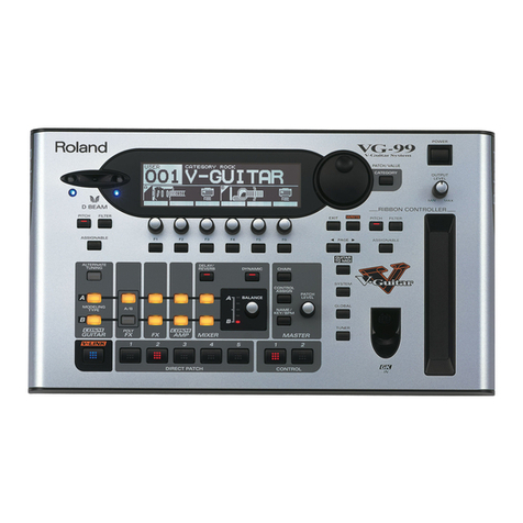 Roland V-Guitar System VG-99 User manual
