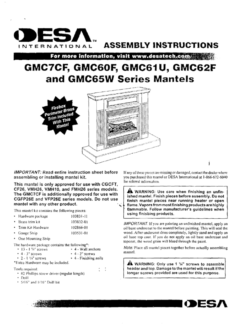 Desa GMC7CF Assembly instructions
