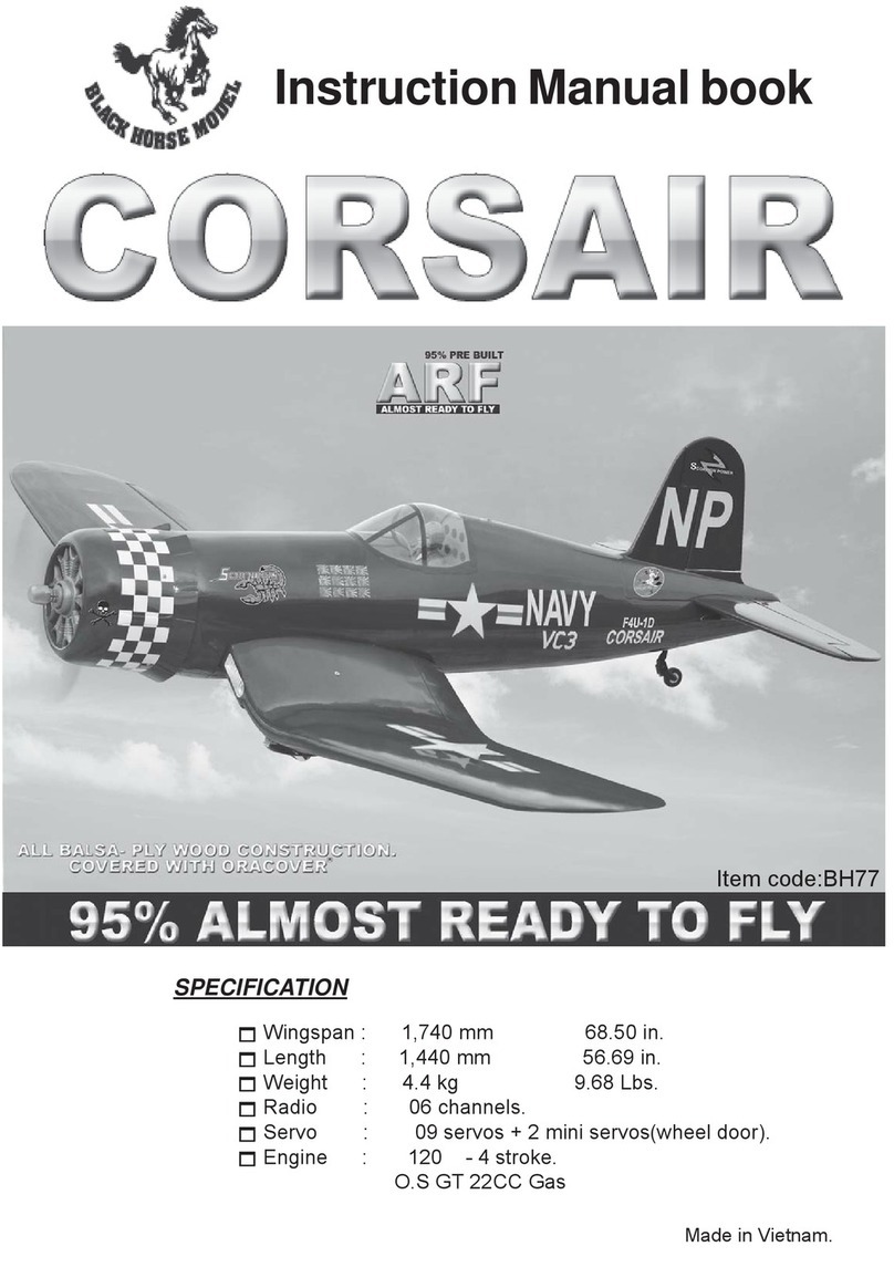 Black Horse Model CORSAIR Instruction manual book Black Horse Model CORSAIR Instruction manual book