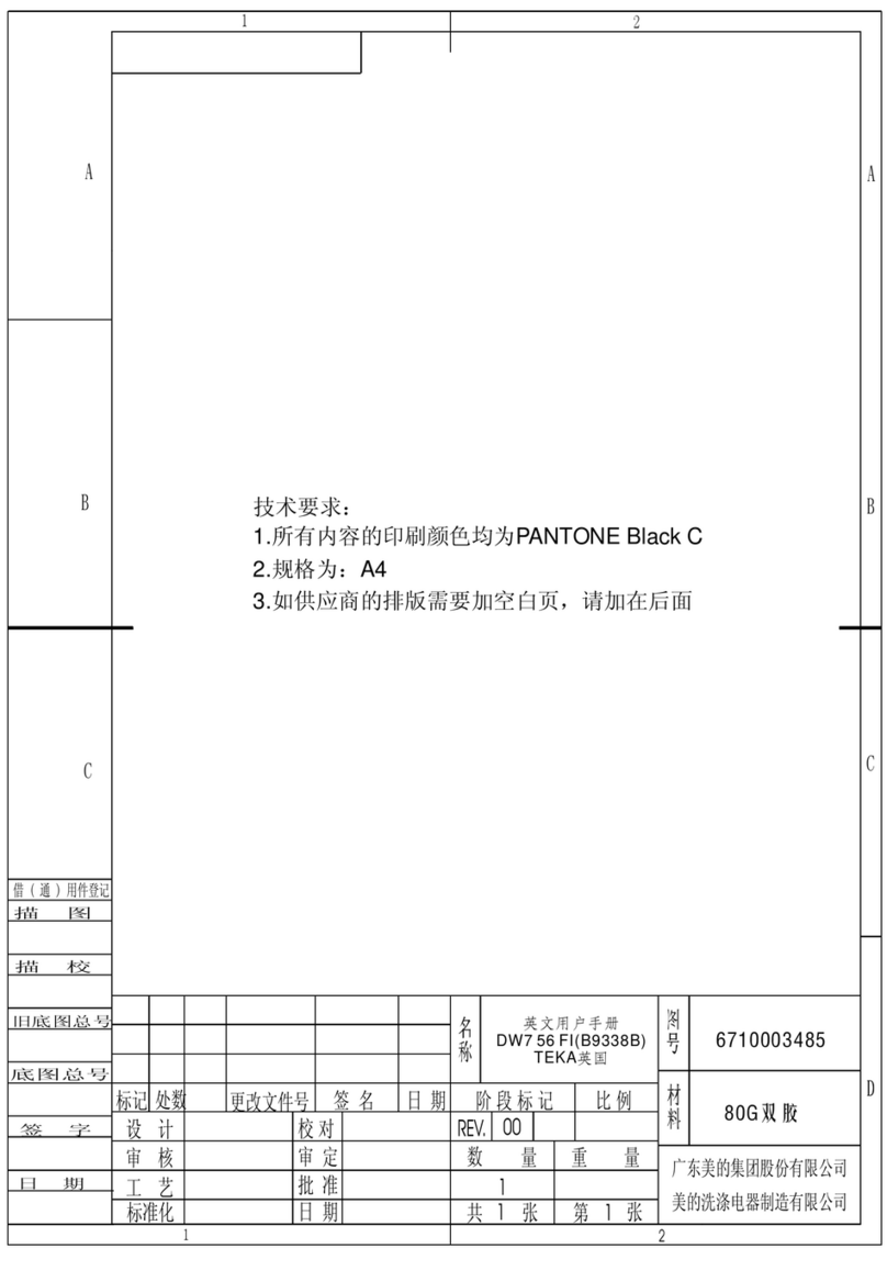 Teka DW7 56 FI instruction manual