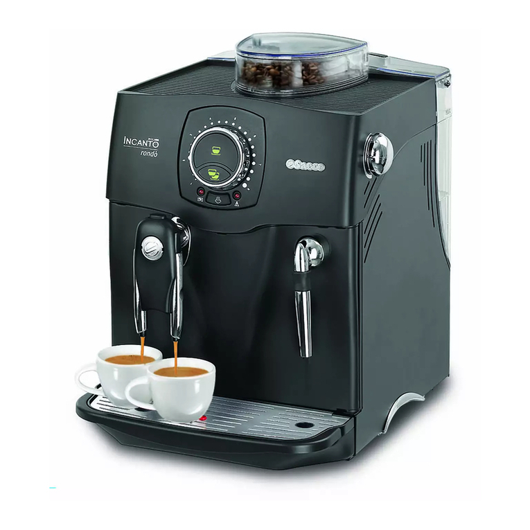 Saeco s-class Incanto rondo operating instructions
