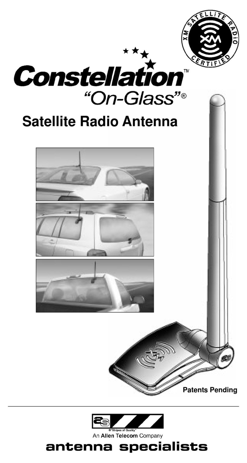 Antenna Specialists Constellation On-Glass user guide
