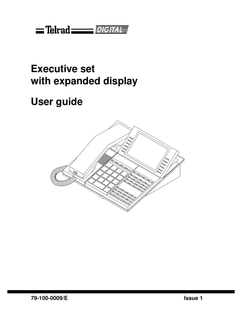 Telrad Executive set with expanded display User manual Telrad Executive set with expanded display User manual