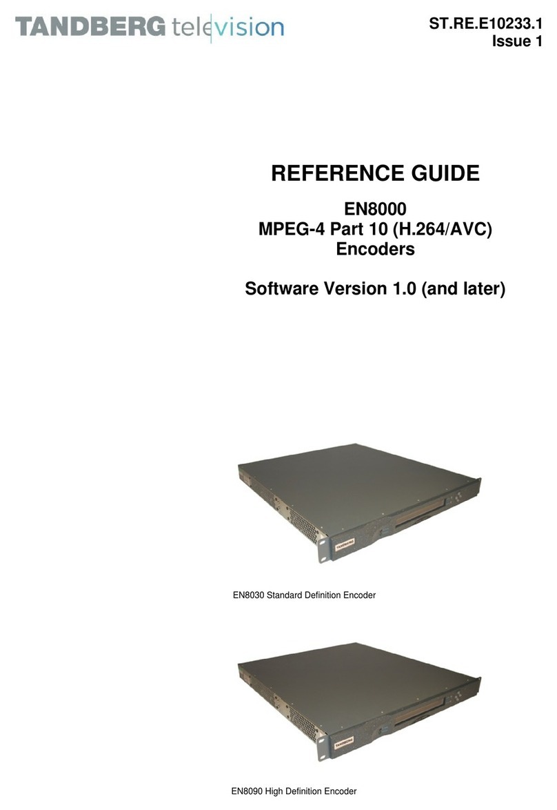 TANDBERG EN8000 reference guide