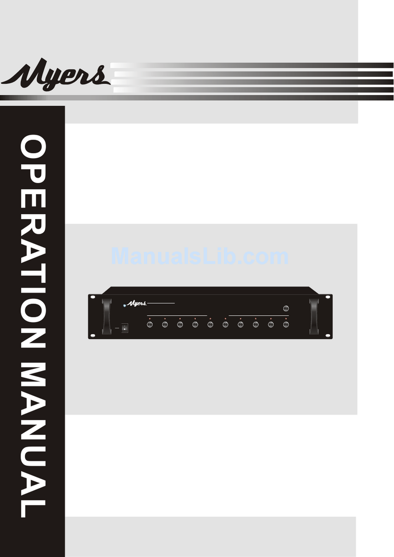 MYERS M-6217 User manual