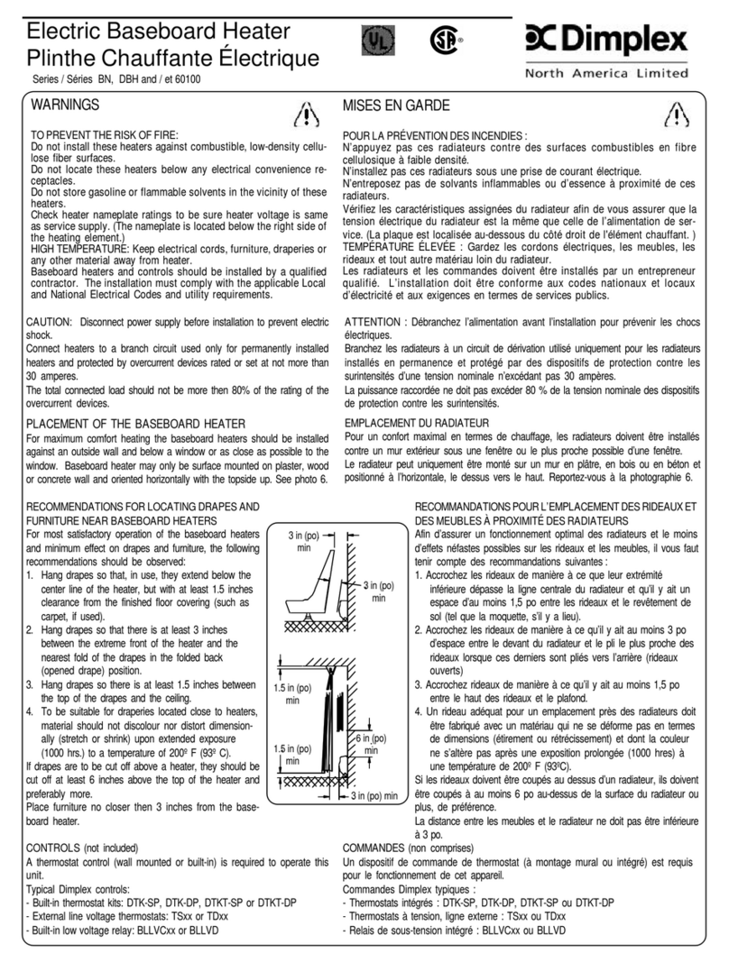 Dimplex BN Series User manual Dimplex BN Series User manual