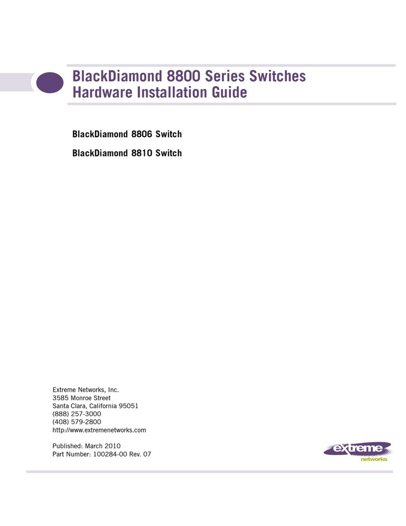 Extreme Networks BlackDiamond 8806 Manual