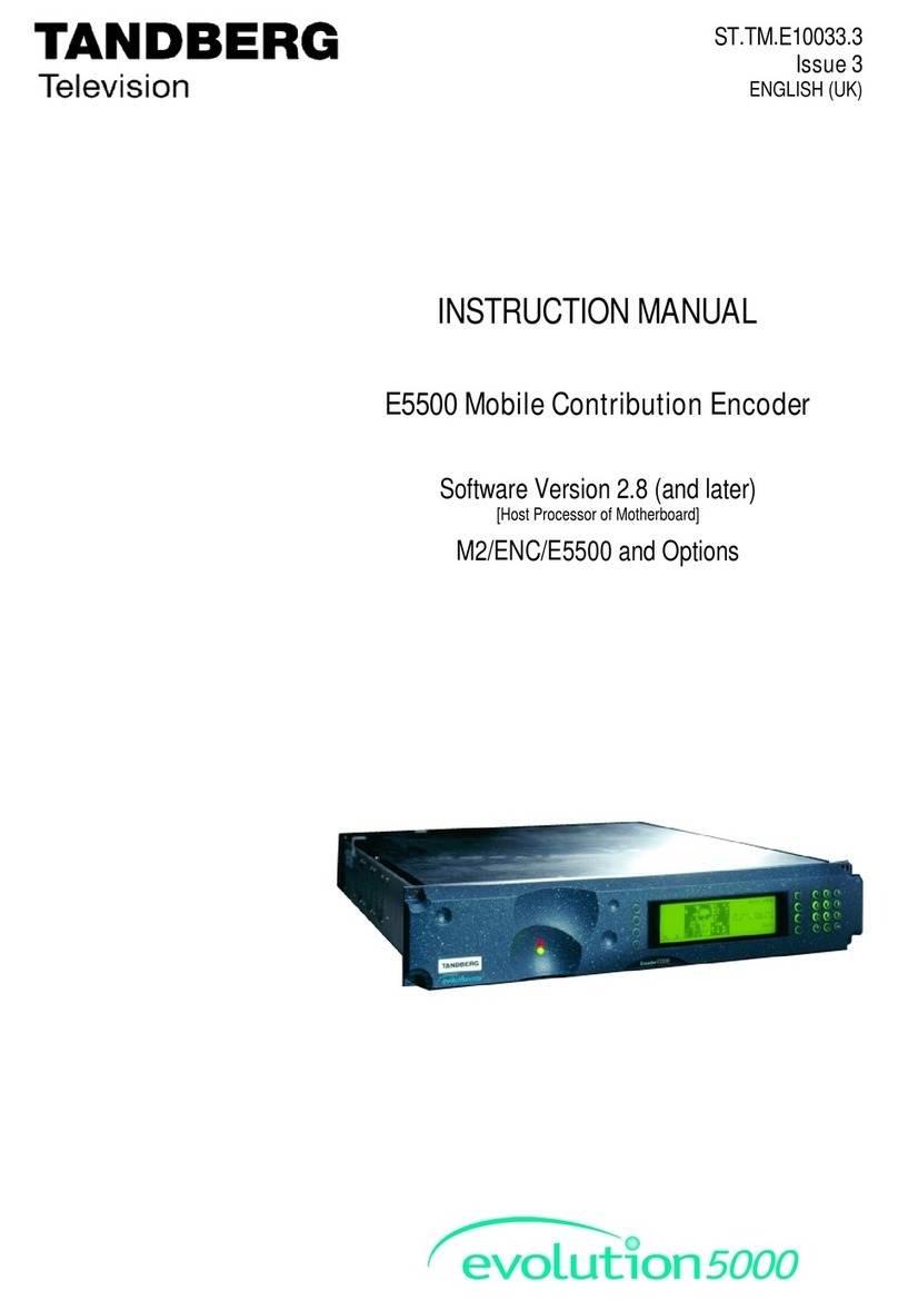 TANDBERG E5500 instruction manual