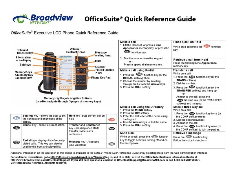 Broadview OfficeSuite Quick reference guide