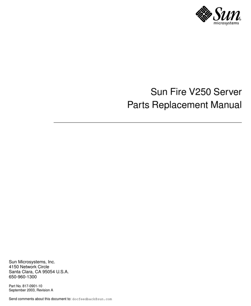 Sun Microsystems V250 Parts replacement manual