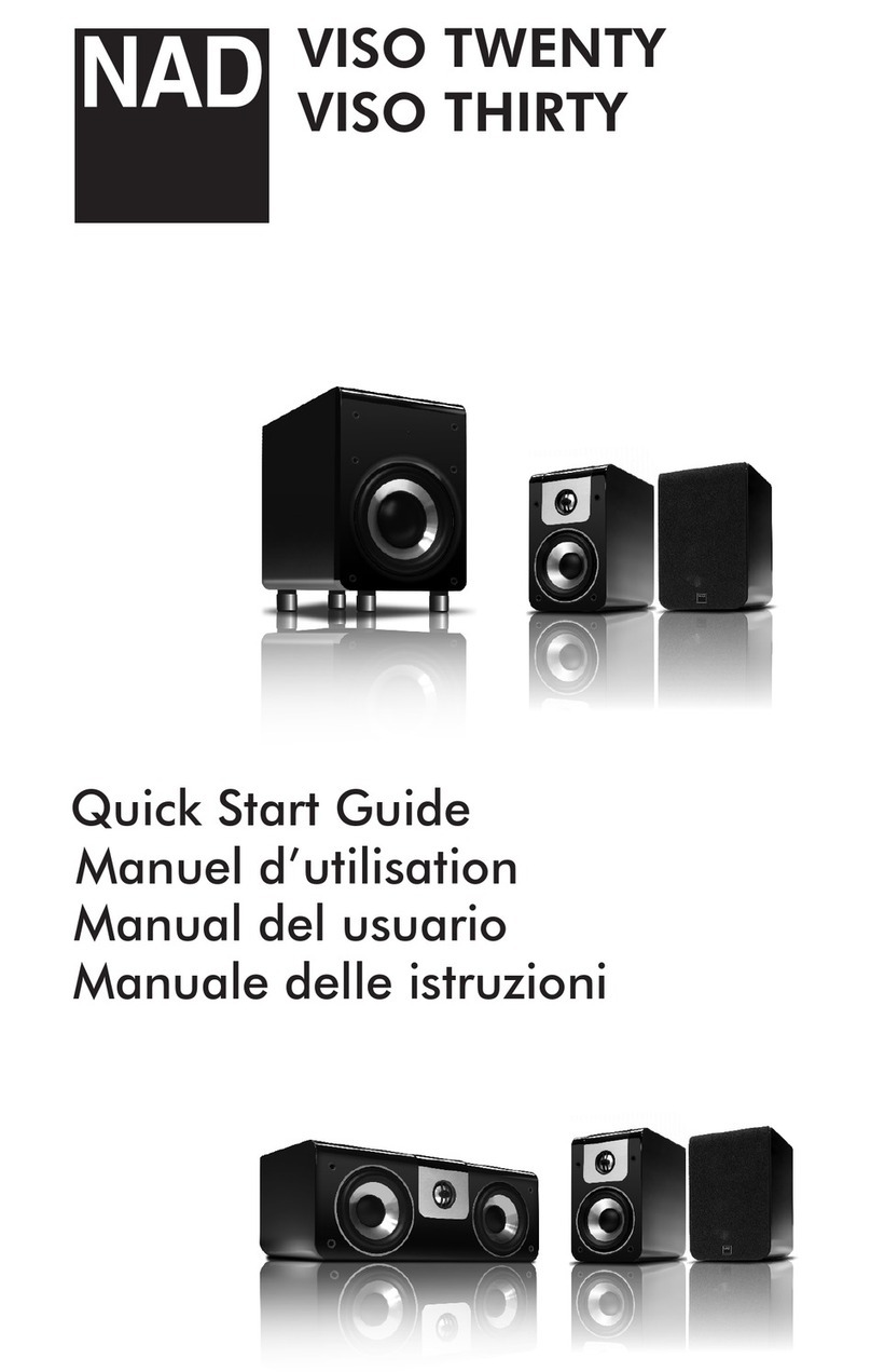 NAD VISO TWENTY quick start guide