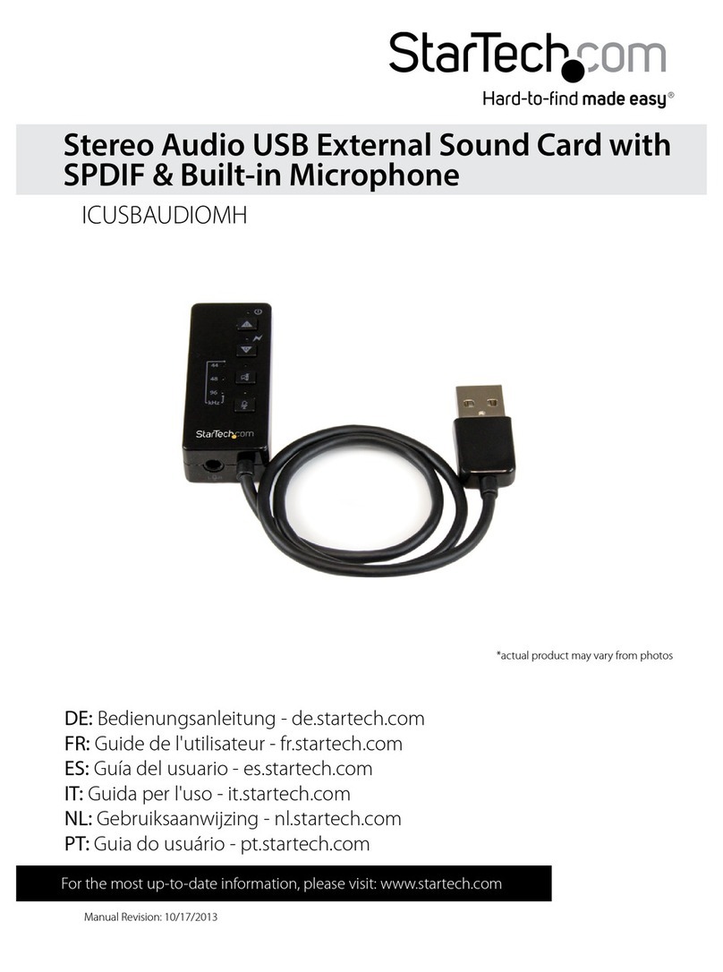 StarTech.com ICUSBAUDIOMH User manual