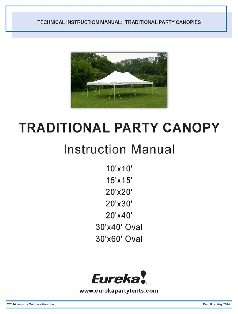 Eureka! Tents 10'x10' Technical instruction manual