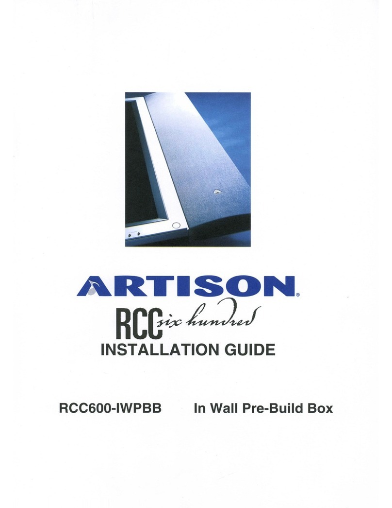 Artison RCC600-IWPBB installation guide