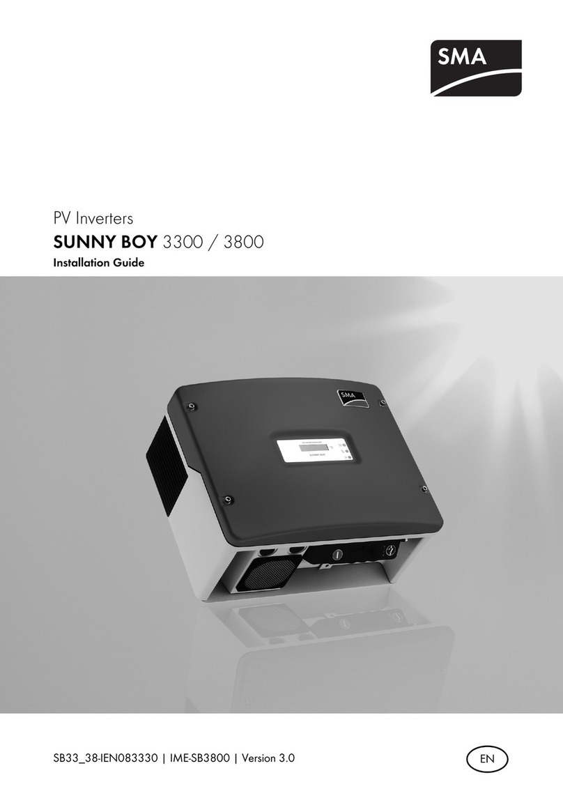 SMA SUNNY BOY 3800 User manual SMA SUNNY BOY 3800 User manual
