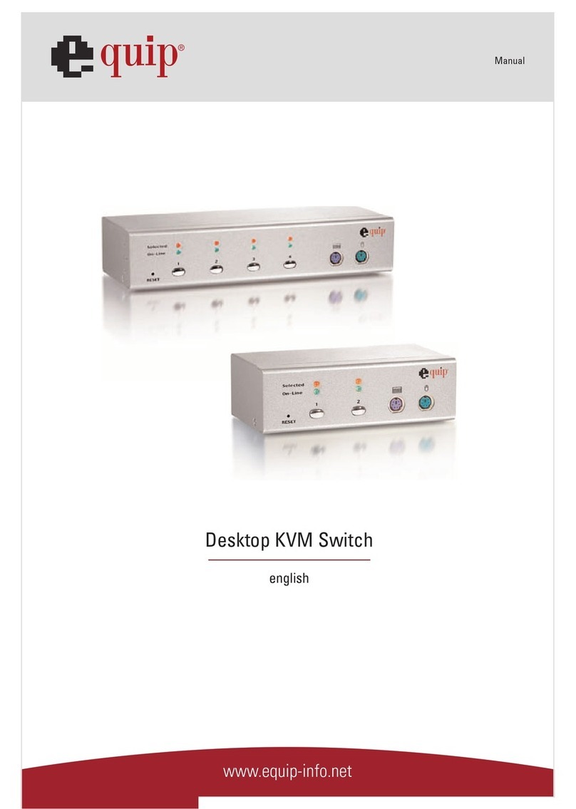 Equip Desktop KVM Switch User manual
