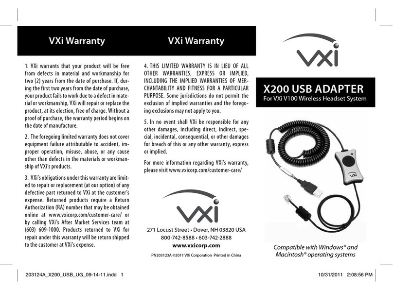 VXI x200 User manual