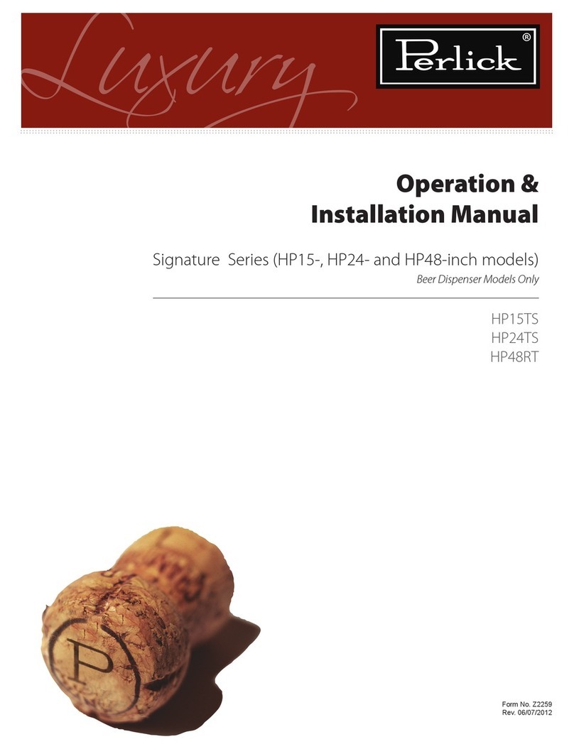 Perlick HP15 User manual Perlick HP15 User manual