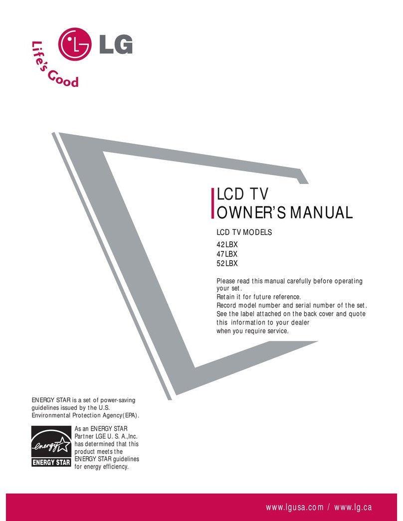 LG 42LBX User manual