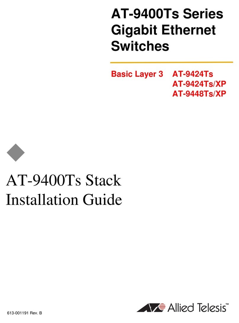 Allied Telesis AT-9424Ts AC installation guide