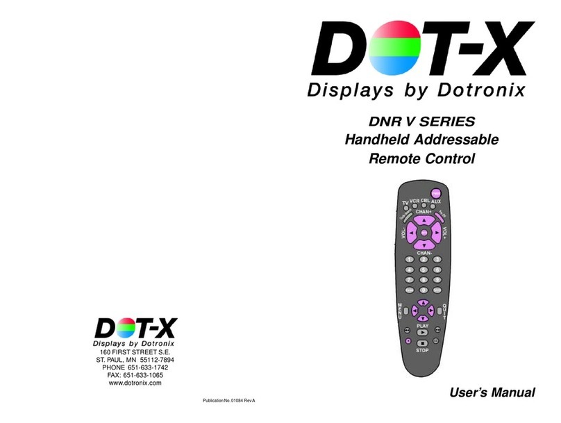 Dot-x DNR V SERIES user manual
