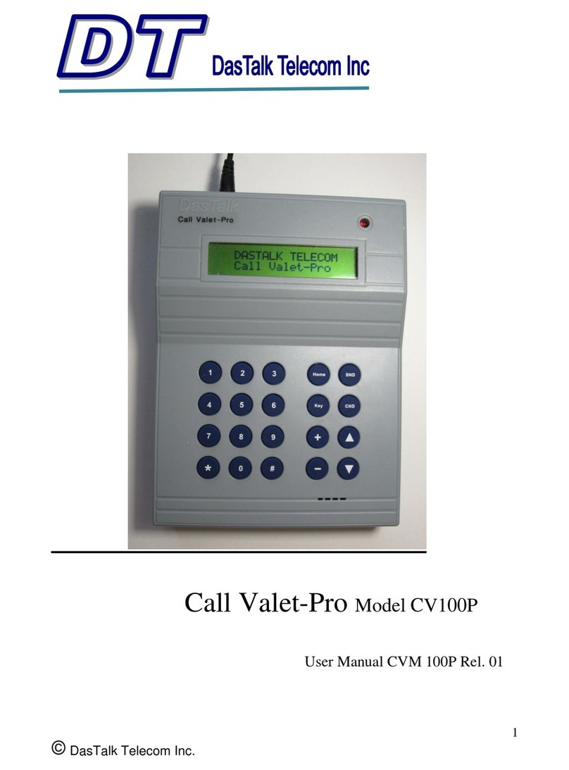 Das Talk Telecom Call Valet-Pro CV100P User manual