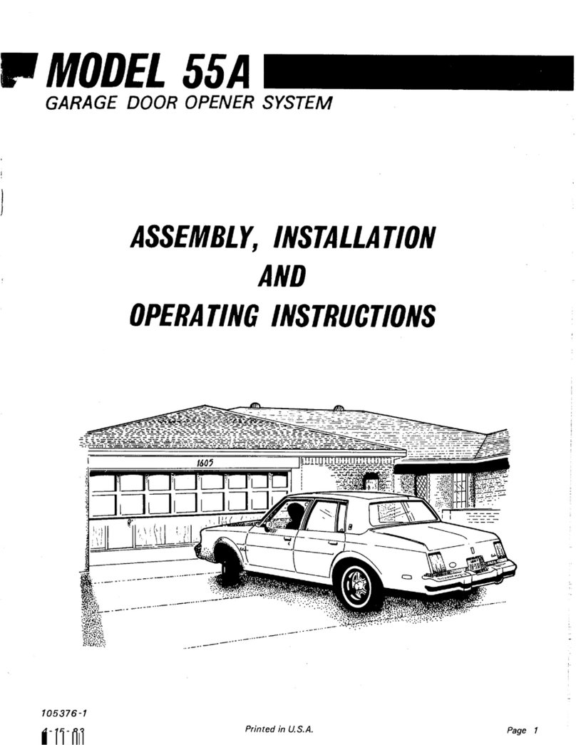 Overhead door 55A Assembly instructions