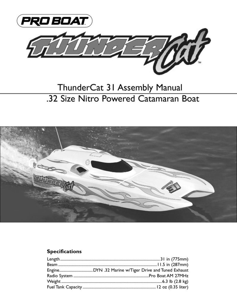 Pro Boat ThunderCat 31 Assembly manual
