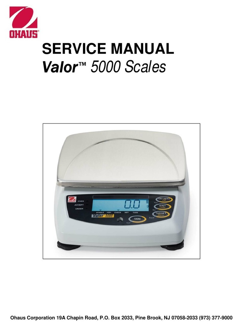 OHAUS valor 5000 series User manual OHAUS valor 5000 series User manual