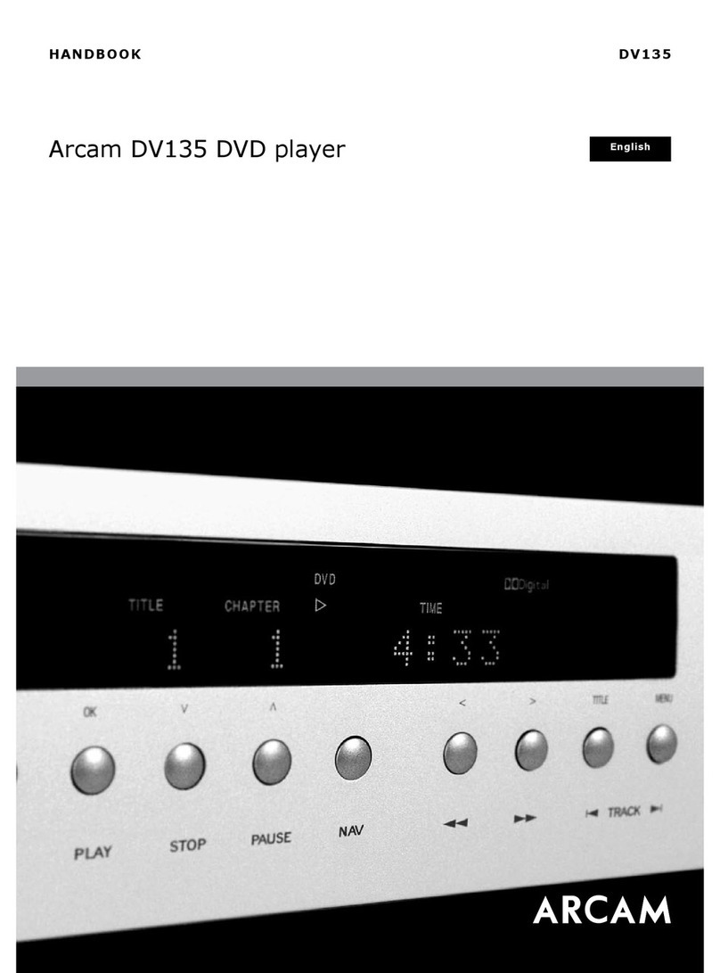Arcam DV135 User manual
