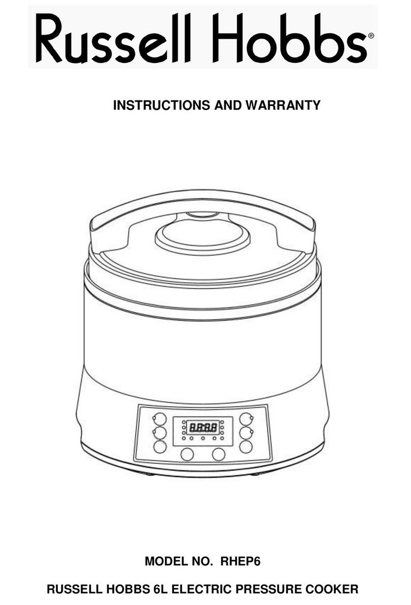 Russell Hobbs RHEP6 Installation guide Russell Hobbs RHEP6 Installation guide
