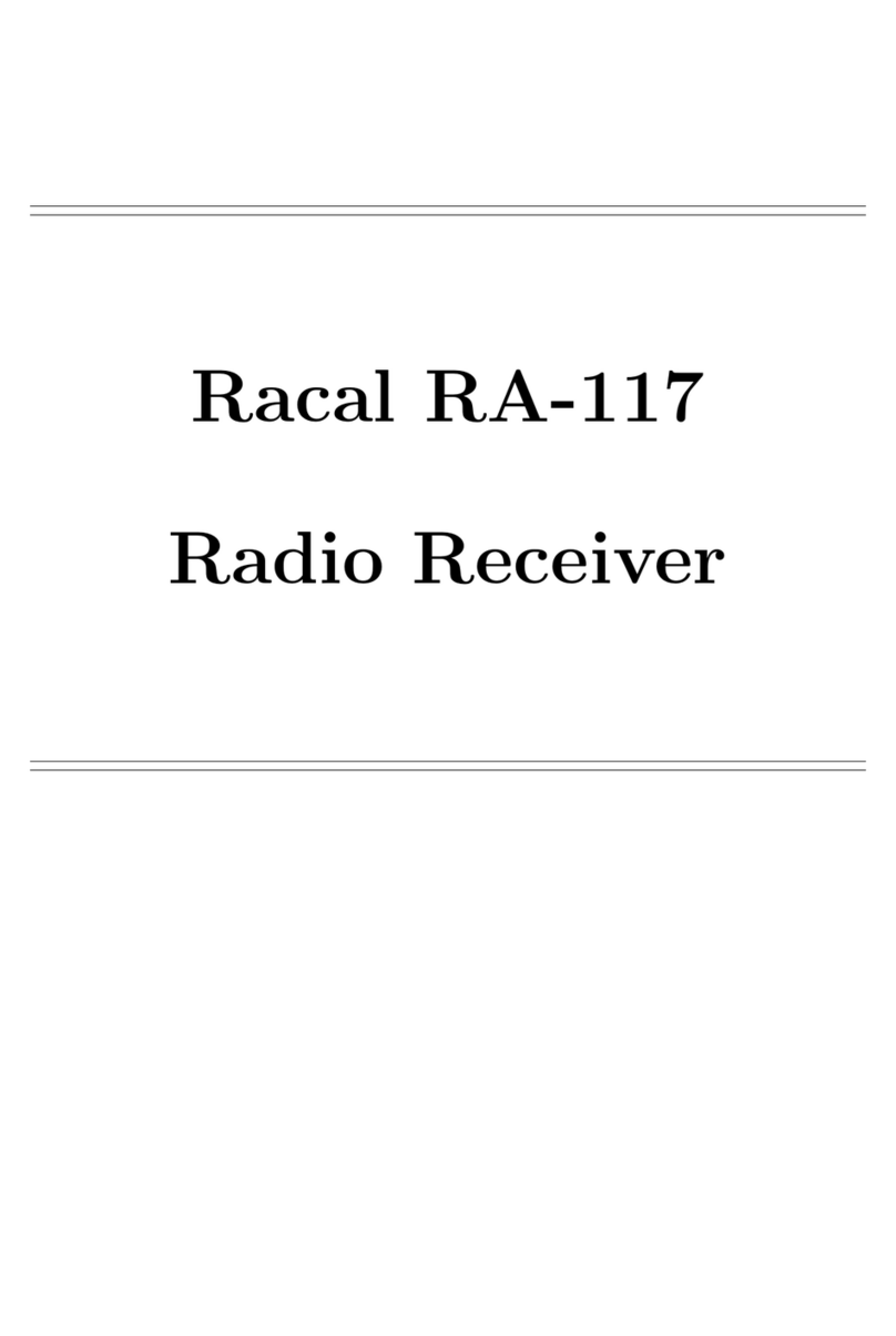 Racal Instruments RA-117 User manual
