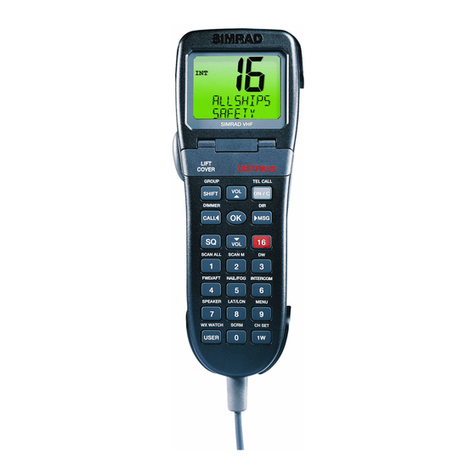 Simrad RS86 User manual