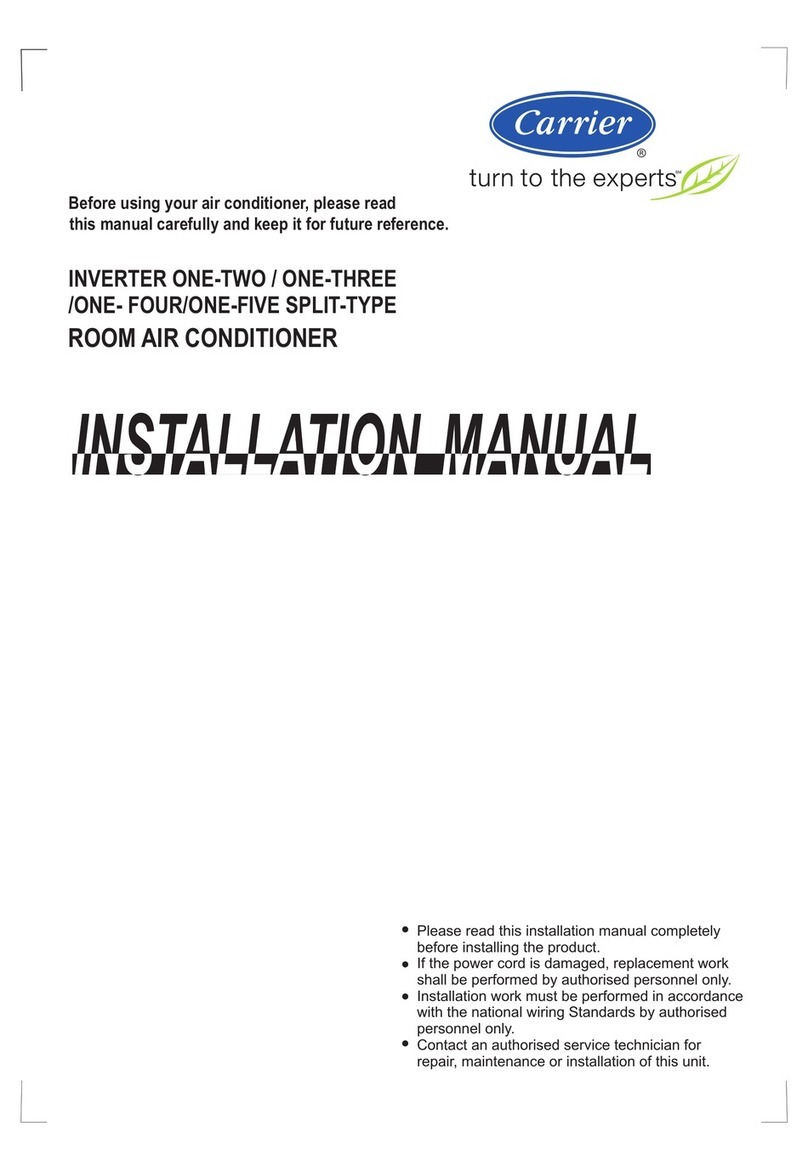 Carrier ROOM AIR CONDITIONER User manual