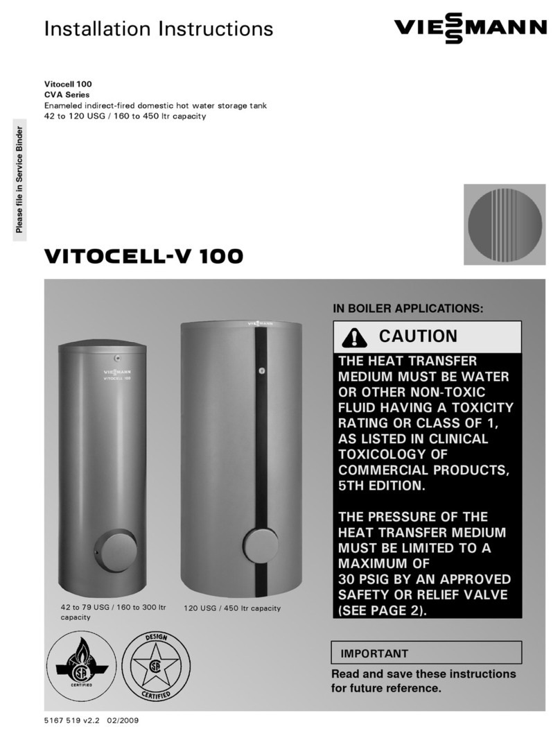 Viessmann VITOCELL-V 100 installation instructions
