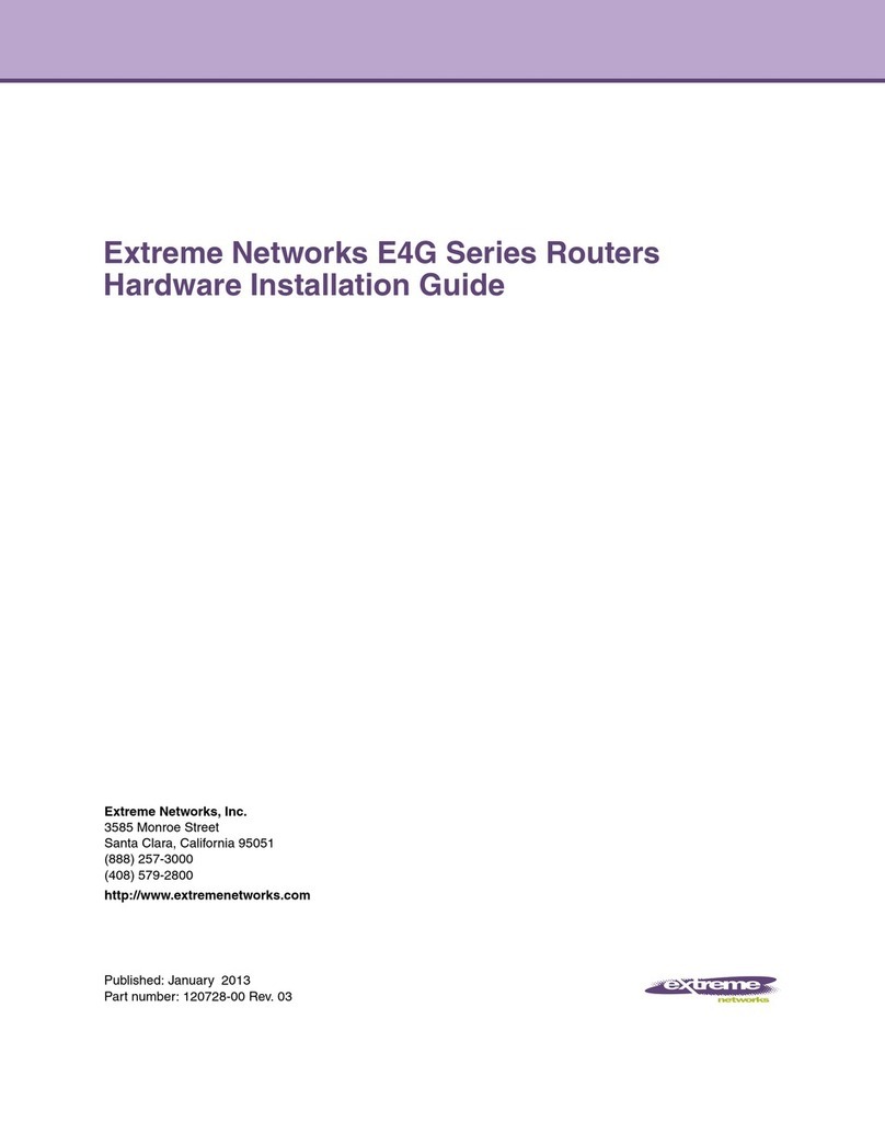 Extreme Networks E4G Series Assembly instructions