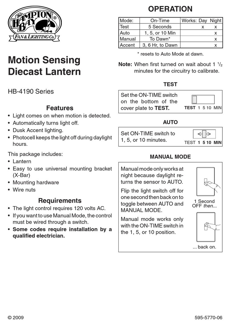 HAMPTON BAY HB-4190 series user guide
