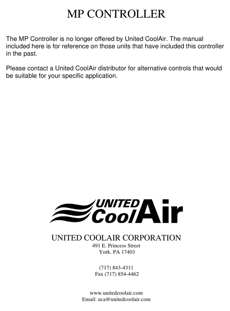 United CoolAir MP Controller Installation & operating manual