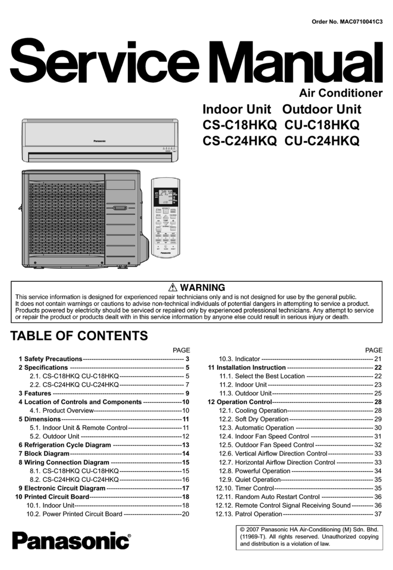 Panasonic CS-C18HKQ User manual Panasonic CS-C18HKQ User manual