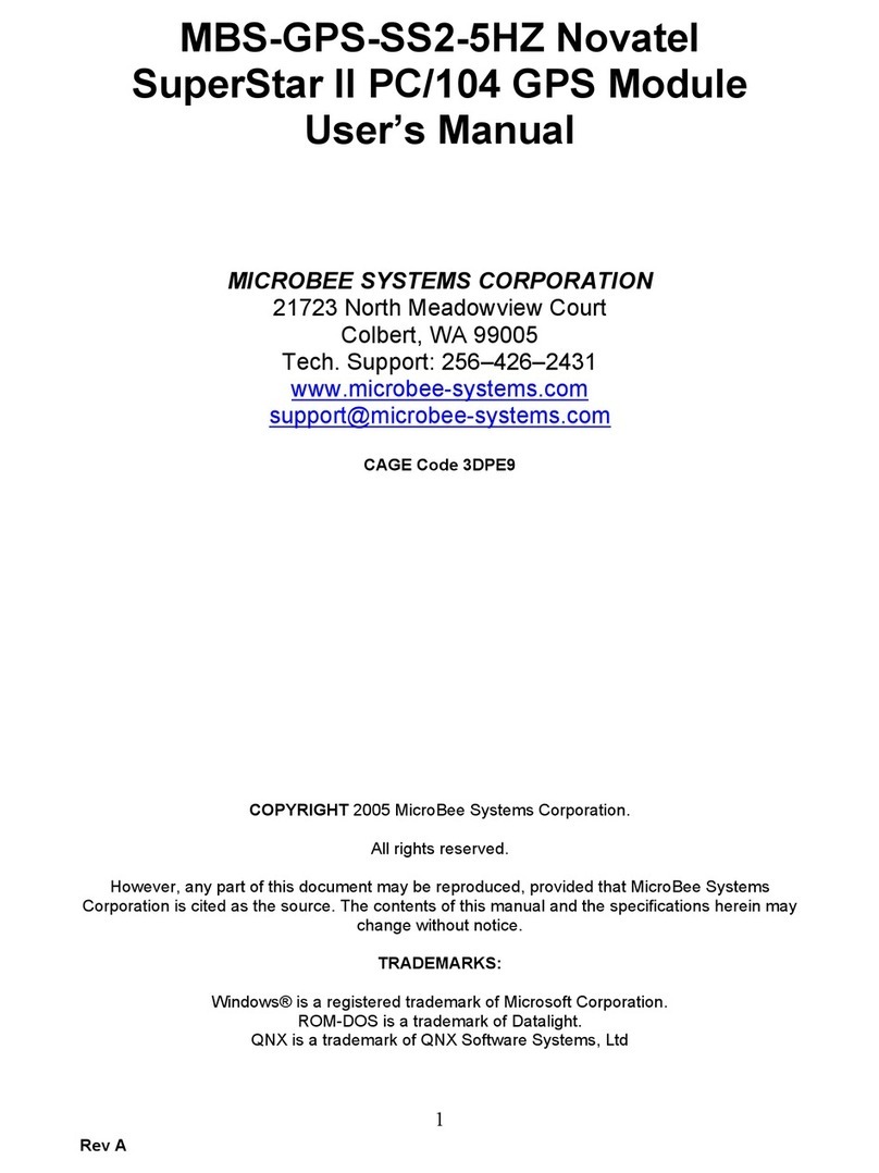Microbee Systems MBS-GPS-SS2-5HZ user manual