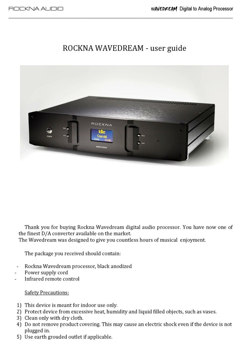 ROCKNA AUDIO WAVEDREAM user guide